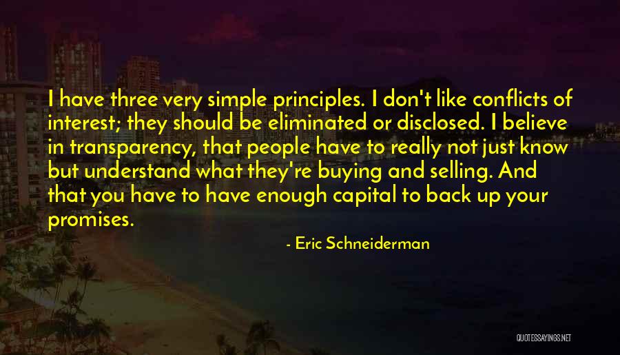 Selling And Buying Quotes By Eric Schneiderman