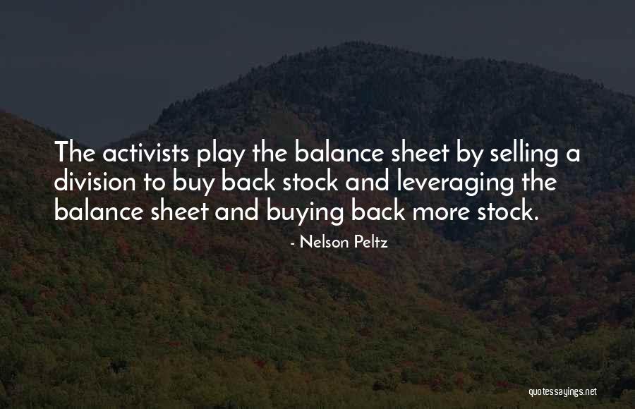 Selling And Buying Quotes By Nelson Peltz