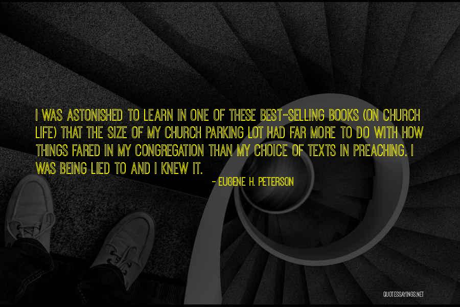 Selling Books Quotes By Eugene H. Peterson Selling Books Quotes By Eugene H. Peterson