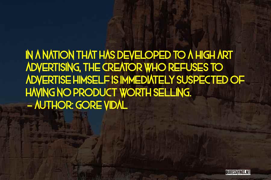 Selling Product Quotes By Gore Vidal