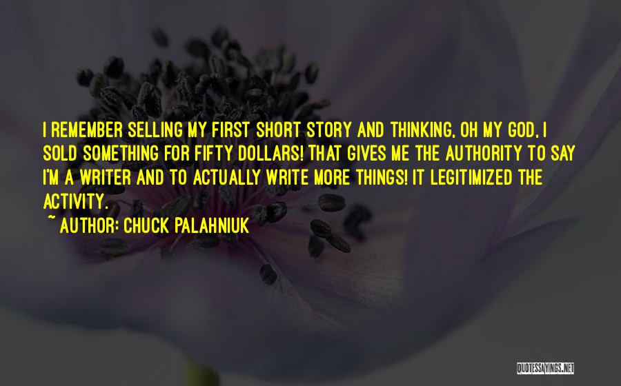 Selling Things Quotes By Chuck Palahniuk