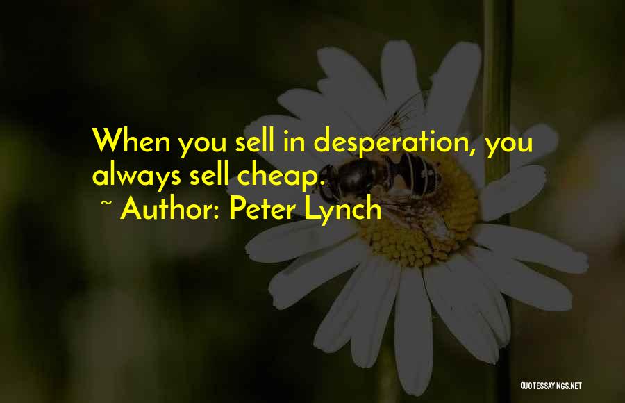 Sells Quotes By Peter Lynch