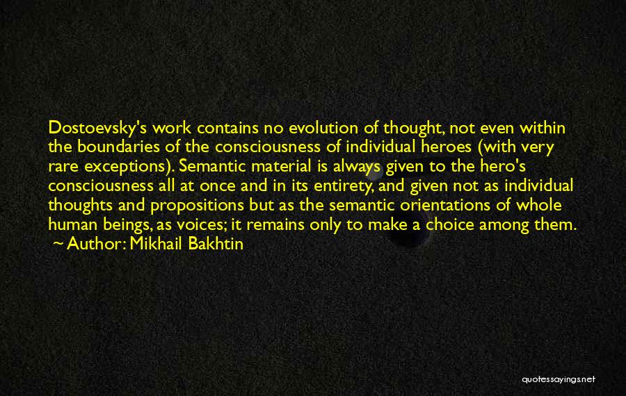 Semantic Quotes By Mikhail Bakhtin