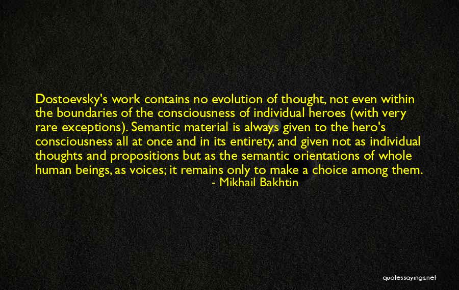 Semantic Quotes By Mikhail Bakhtin