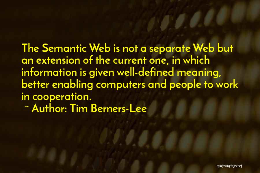 Semantic Quotes By Tim Berners-Lee