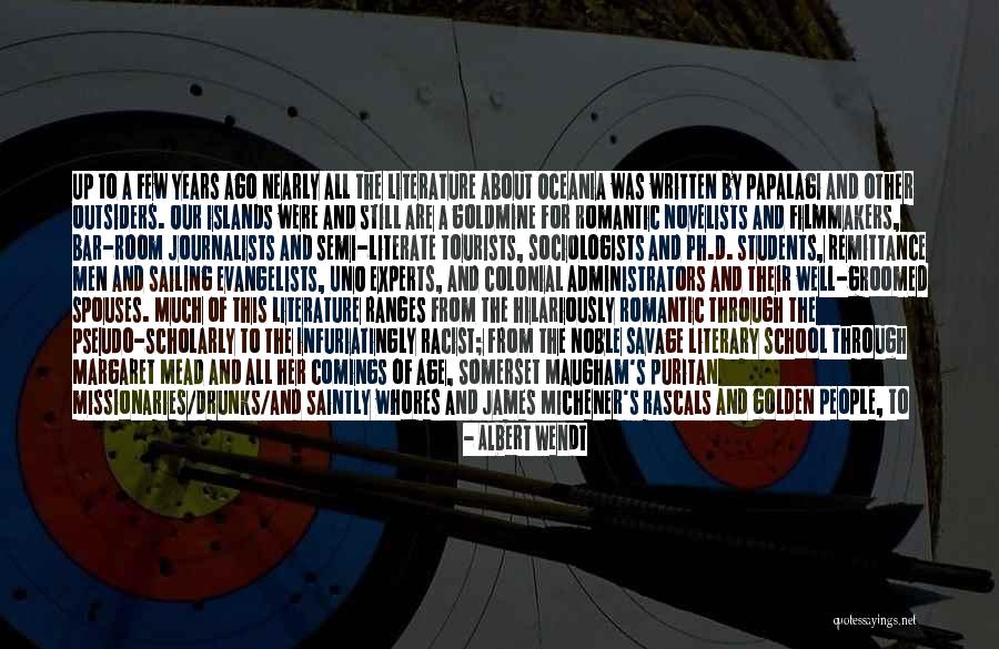 Semi Quotes By Albert Wendt Semi Quotes By Albert Wendt