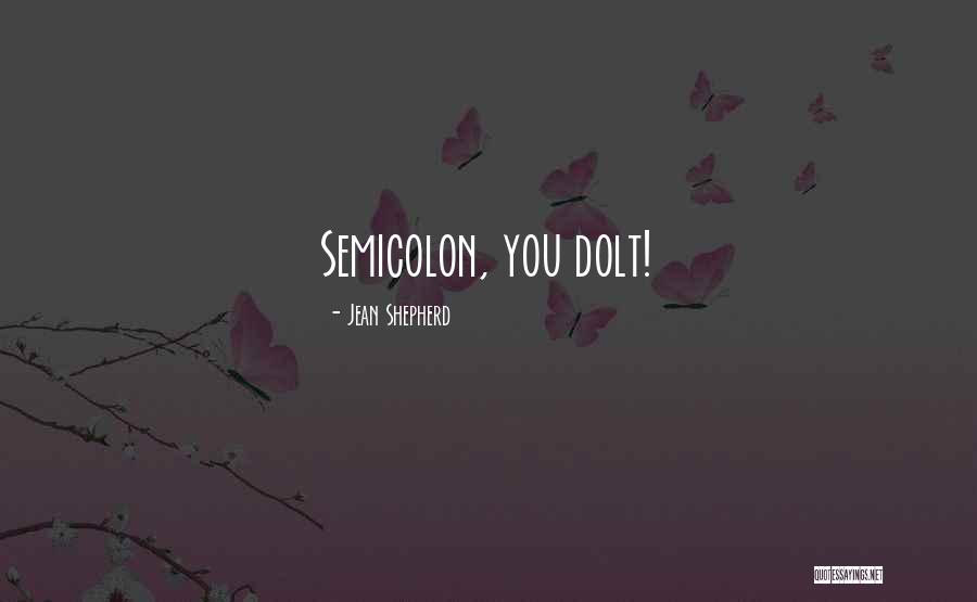 Semicolon Quotes By Jean Shepherd Semicolon Quotes By Jean Shepherd