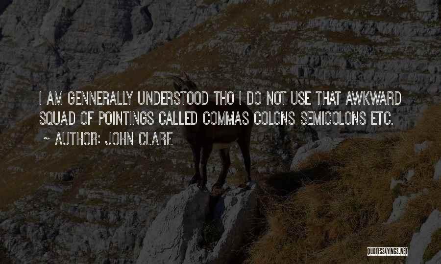 Semicolons In Quotes By John Clare