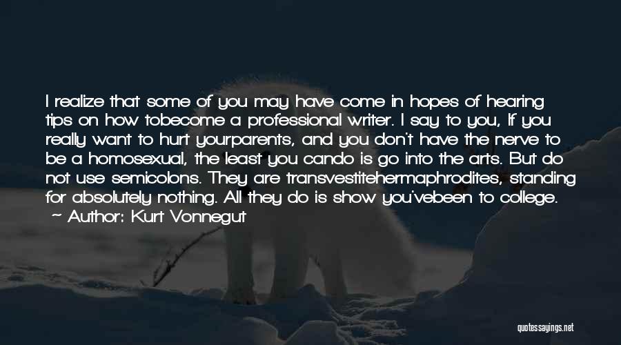 Semicolons In Quotes By Kurt Vonnegut