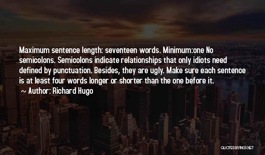 Semicolons In Quotes By Richard Hugo