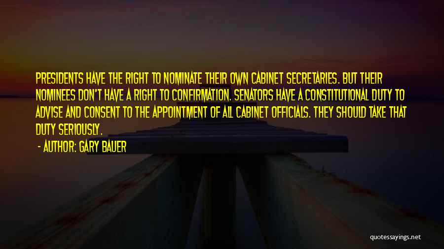 Senators Quotes By Gary Bauer