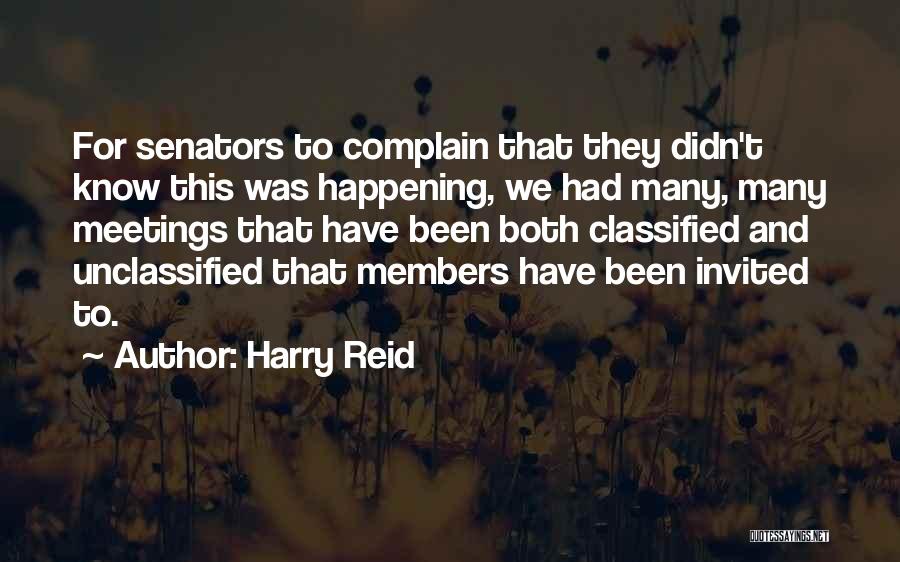 Senators Quotes By Harry Reid