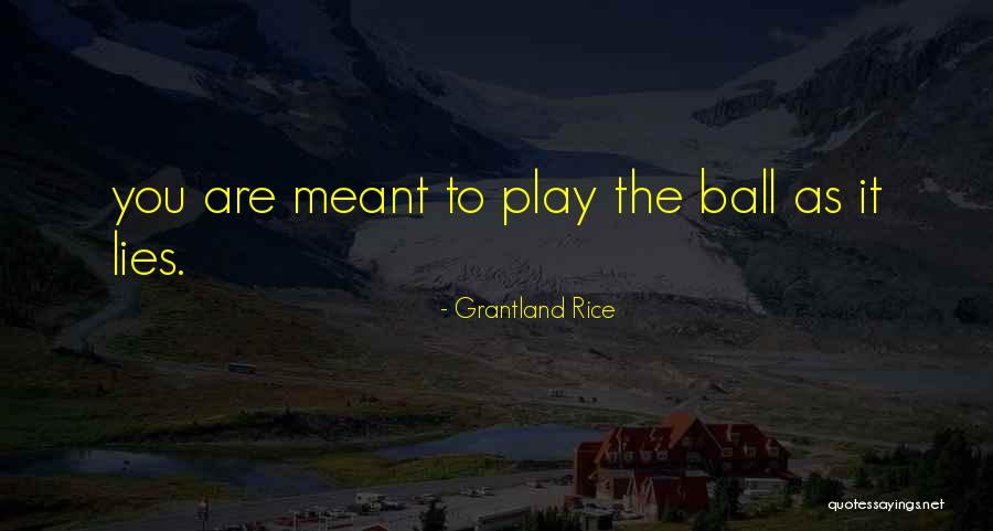 Sencia Canada Quotes By Grantland Rice