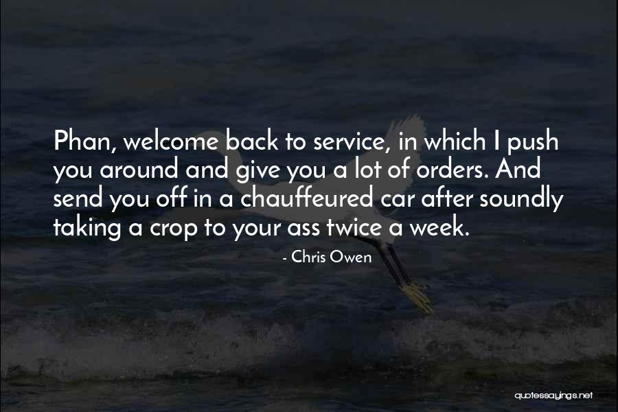 Send Off Quotes By Chris Owen