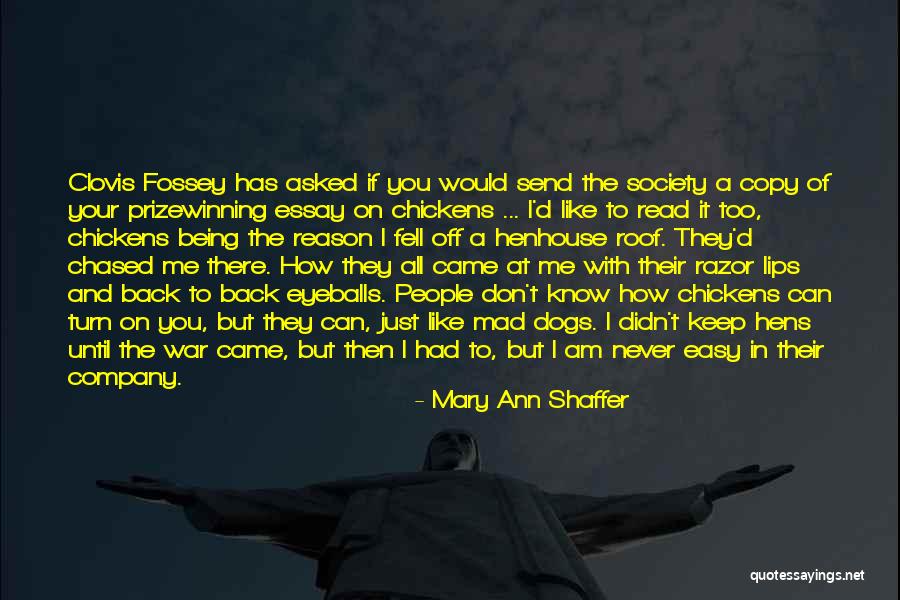 Send Off Quotes By Mary Ann Shaffer