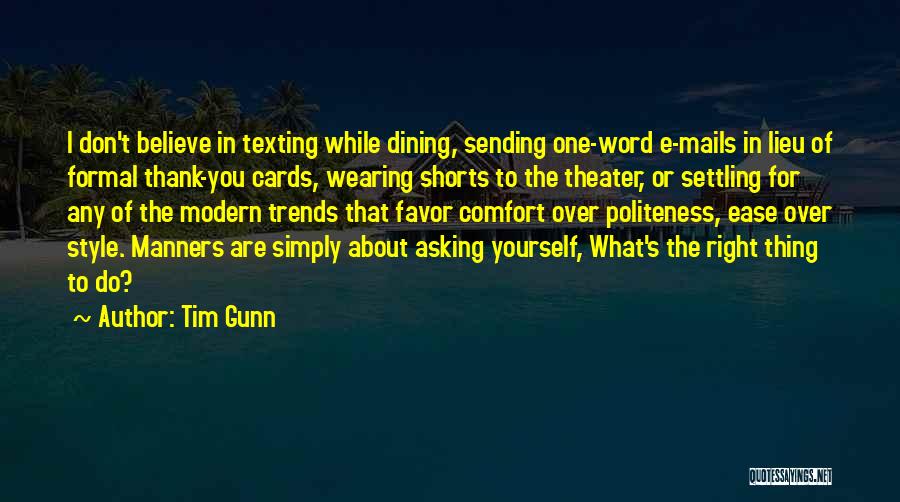 Sending Cards Quotes By Tim Gunn