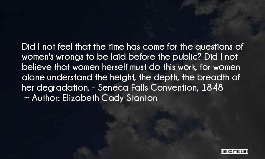 Seneca Falls Convention 1848 Quotes By Elizabeth Cady Stanton