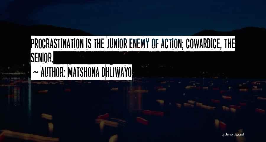 Senior Vs Junior Quotes By Matshona Dhliwayo