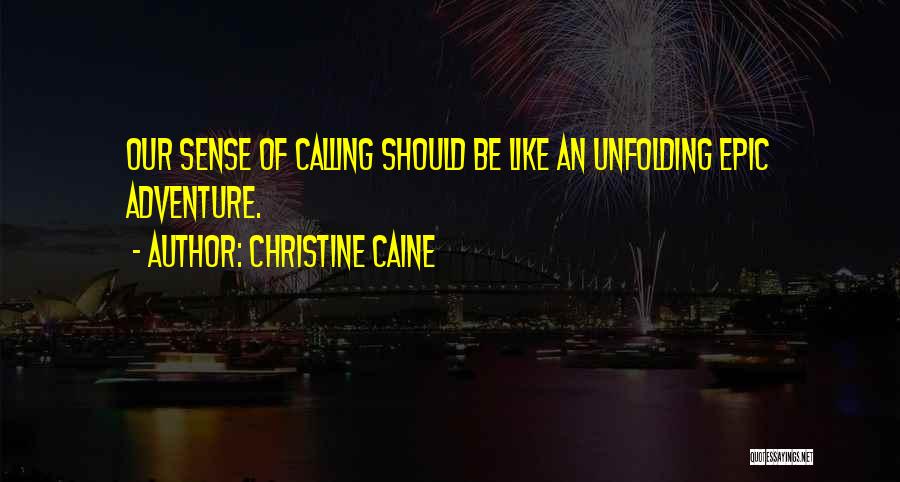Sense Of Adventure Quotes By Christine Caine