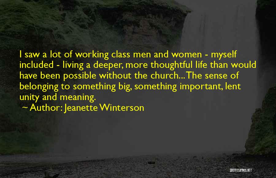 Sense Of Belonging Quotes By Jeanette Winterson