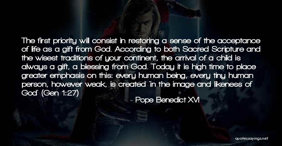 Sense Of Priority Quotes By Pope Benedict XVI Sense Of Priority Quotes By Pope Benedict XVI