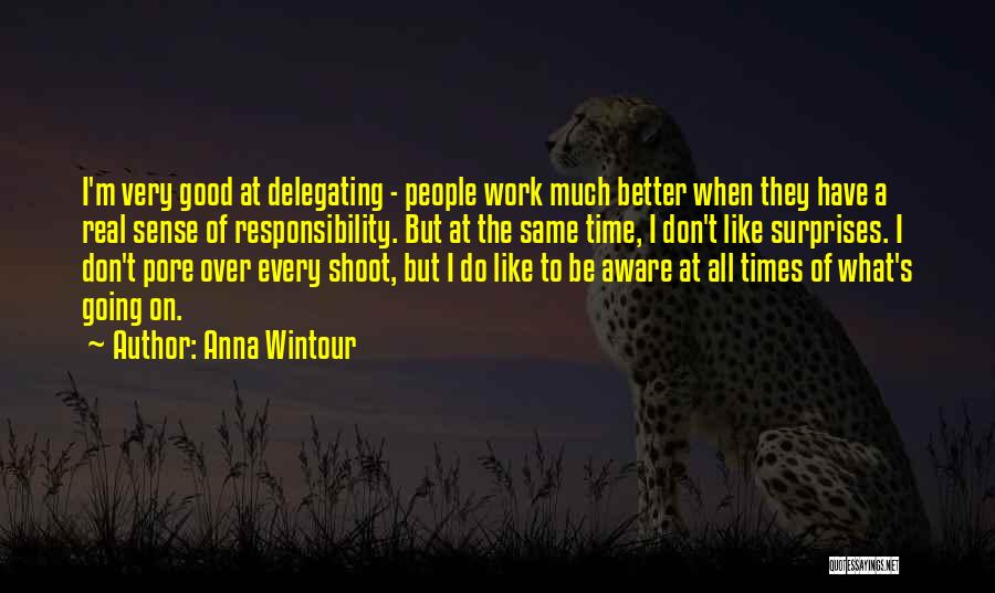 Sense Of Responsibility At Work Quotes By Anna Wintour