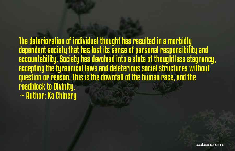 Sense Of Social Responsibility Quotes By Ka Chinery