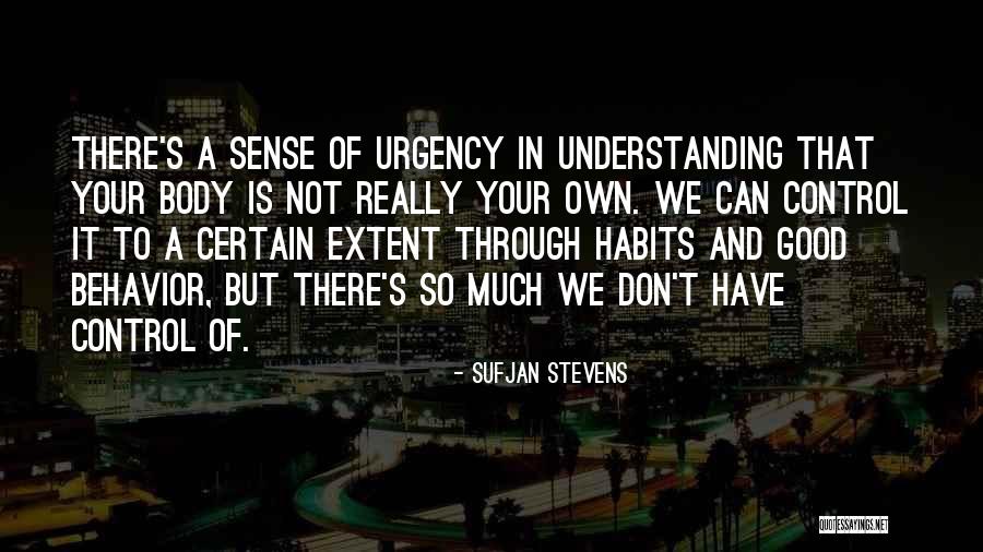 Sense Of Urgency Quotes By Sufjan Stevens