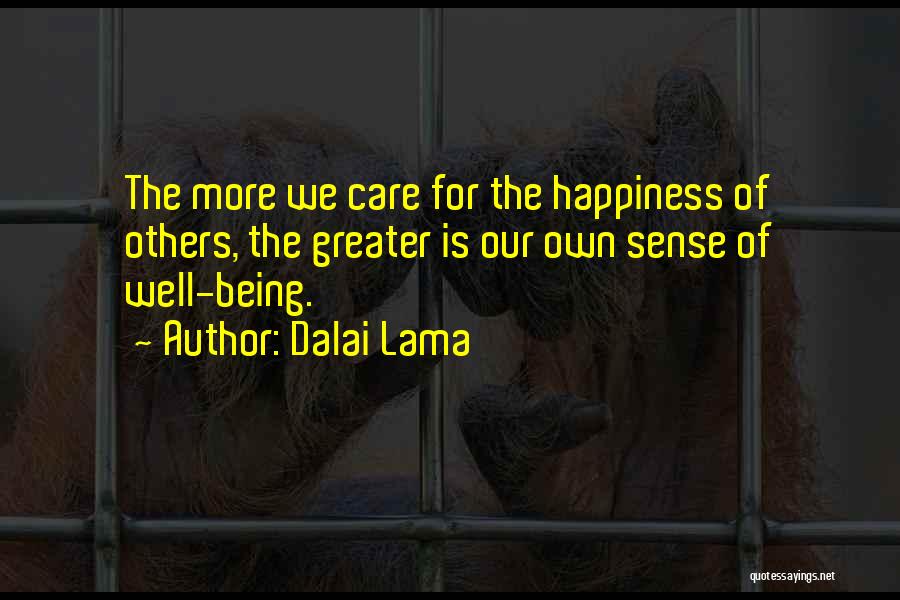 Sense Of Well Being Quotes By Dalai Lama