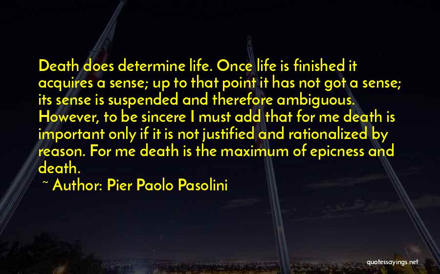 Sense Quotes By Pier Paolo Pasolini