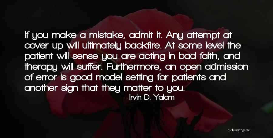 Sense Therapy Quotes By Irvin D. Yalom Sense Therapy Quotes By Irvin D. Yalom