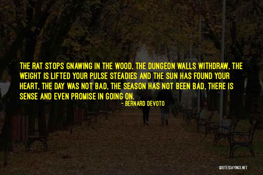Sense Weight Quotes By Bernard DeVoto Sense Weight Quotes By Bernard DeVoto