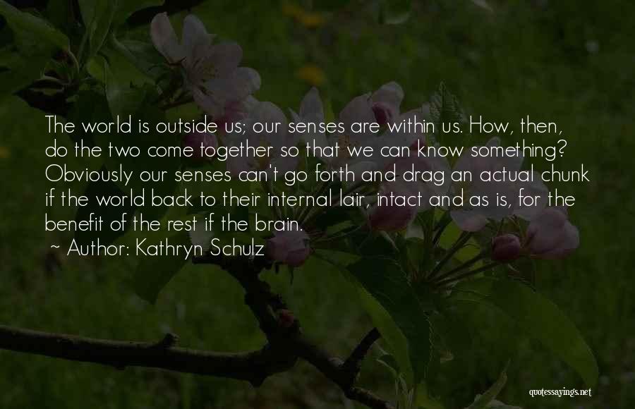 Senses And Knowledge Quotes By Kathryn Schulz