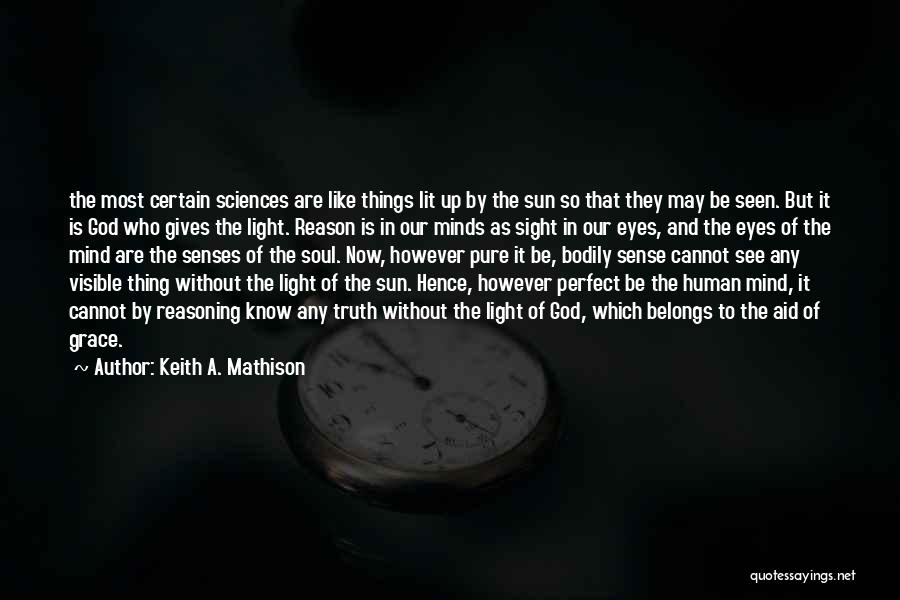 Senses And Truth Quotes By Keith A. Mathison