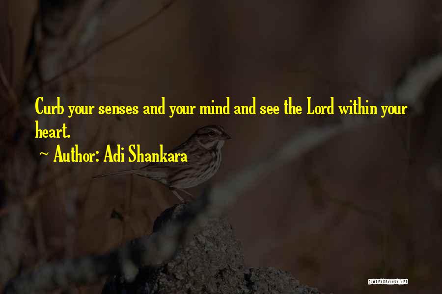 Senses The Quotes By Adi Shankara