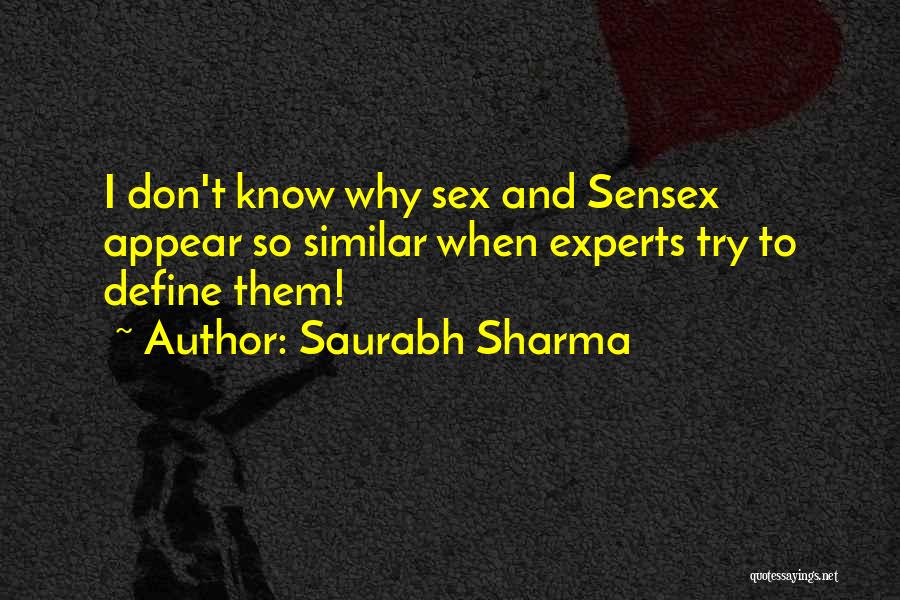 Sensex Funny Quotes By Saurabh Sharma