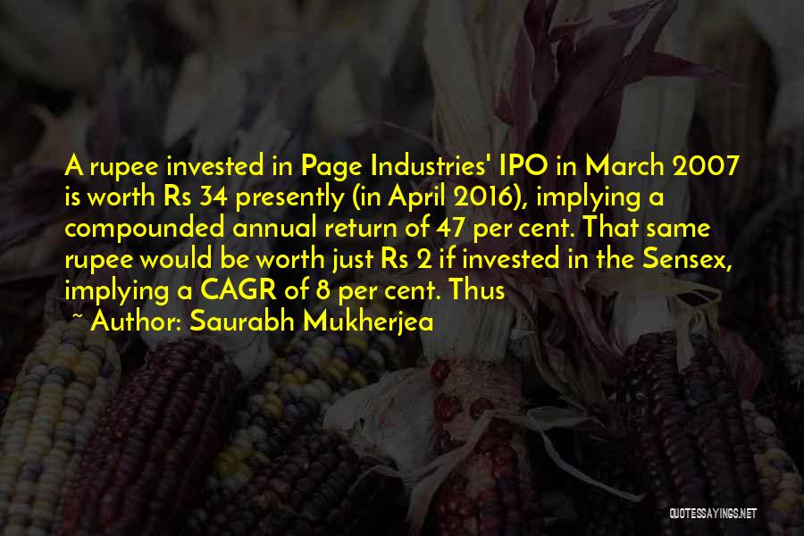 Sensex Quotes By Saurabh Mukherjea