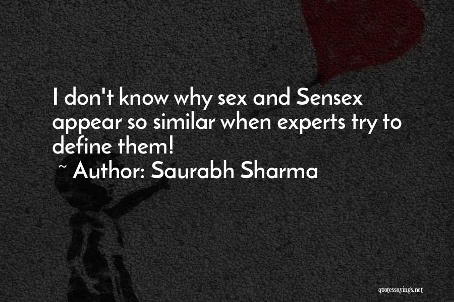 Sensex Quotes By Saurabh Sharma