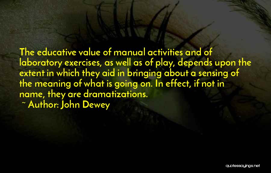 Sensing Quotes By John Dewey