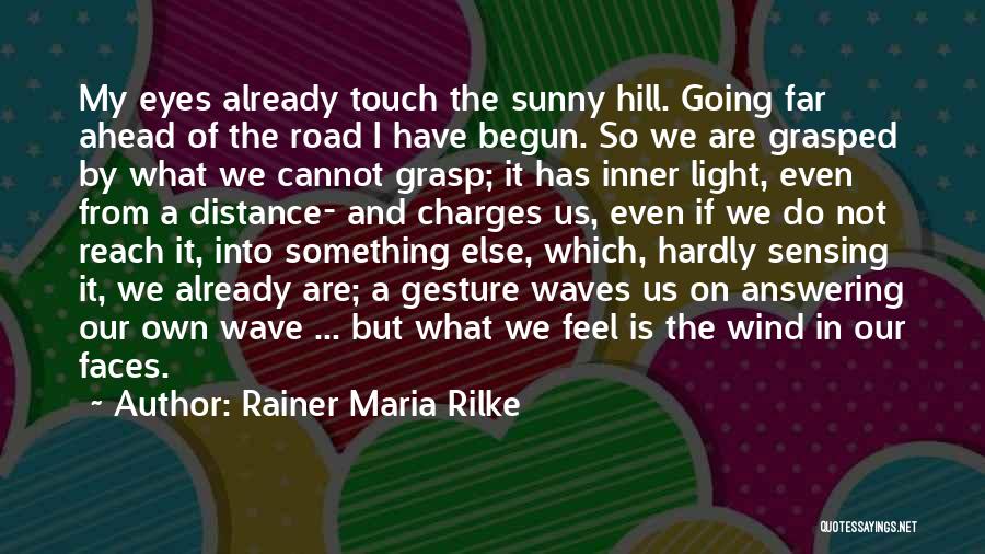Sensing Quotes By Rainer Maria Rilke