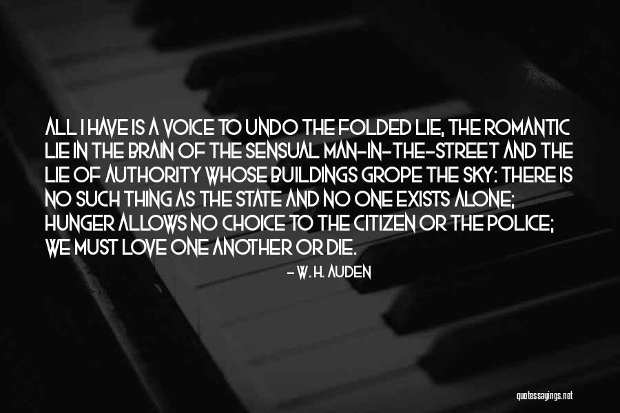 Sensual Love Quotes By W. H. Auden