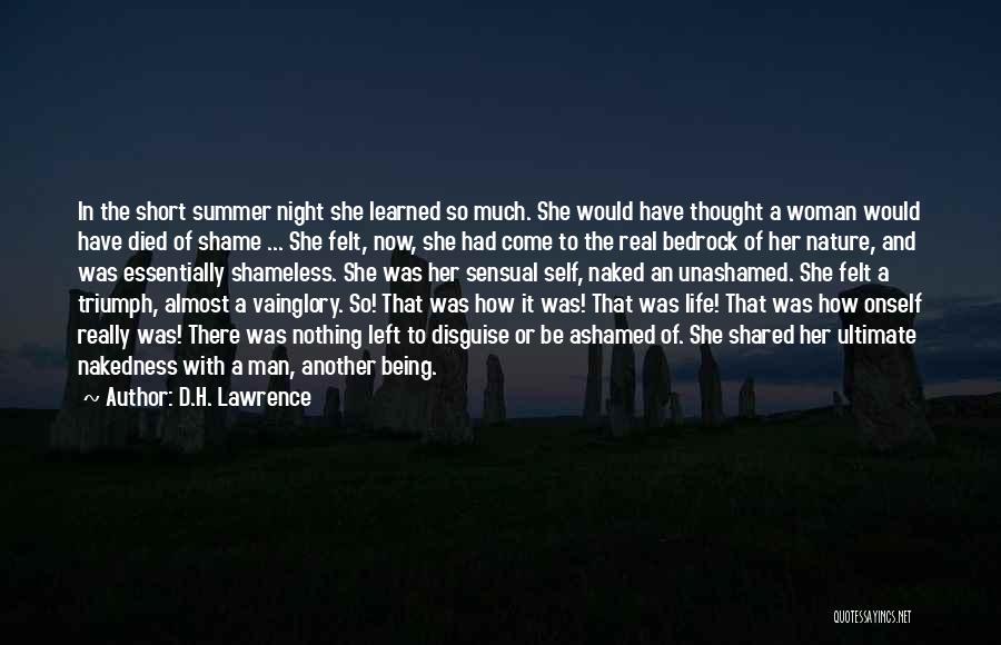 Sensual Woman Quotes By D.H. Lawrence