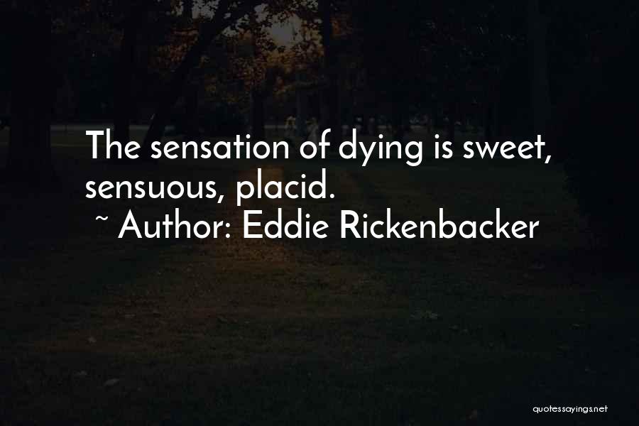 Sensuous Quotes By Eddie Rickenbacker