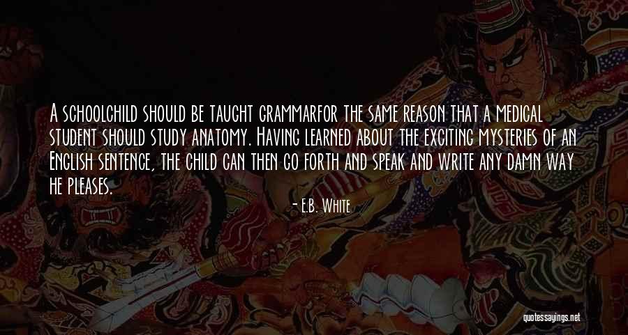 Sentence And Grammar Quotes By E.B. White Sentence And Grammar Quotes By E.B. White