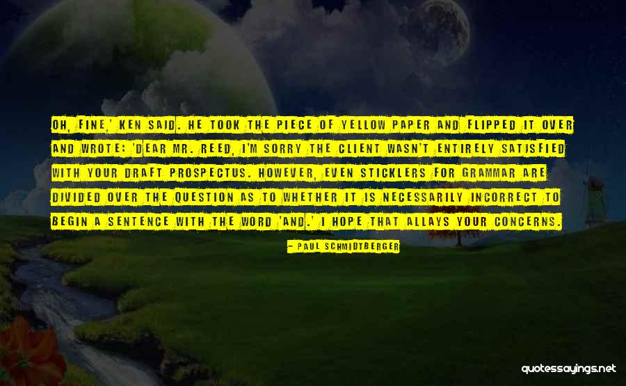Sentence And Grammar Quotes By Paul Schmidtberger Sentence And Grammar Quotes By Paul Schmidtberger