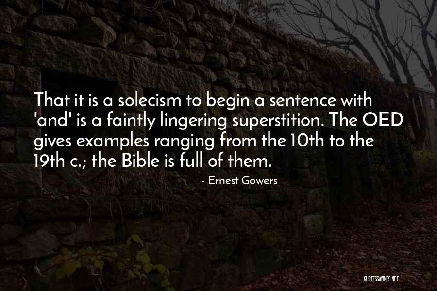 Sentence And Sentence Quotes By Ernest Gowers