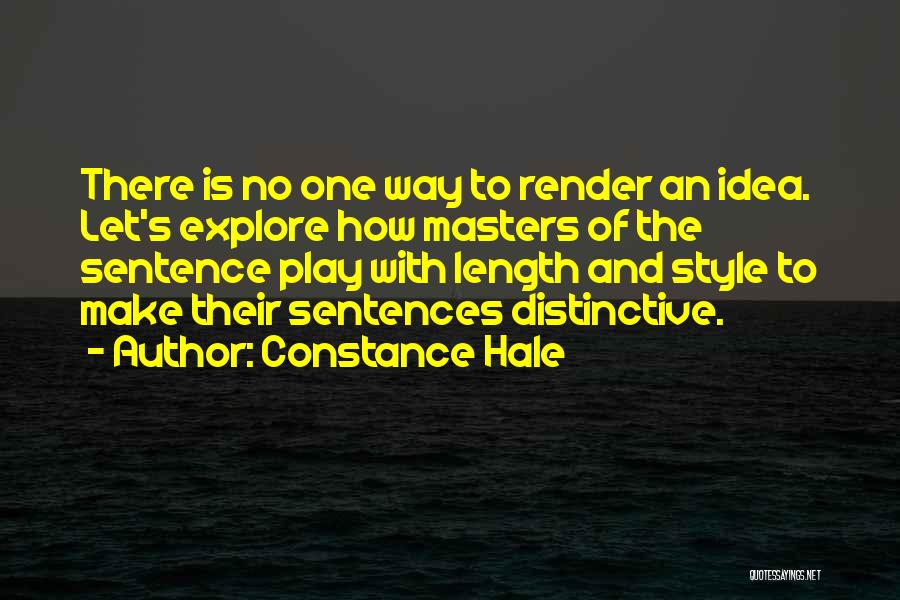 Sentence Length Quotes By Constance Hale