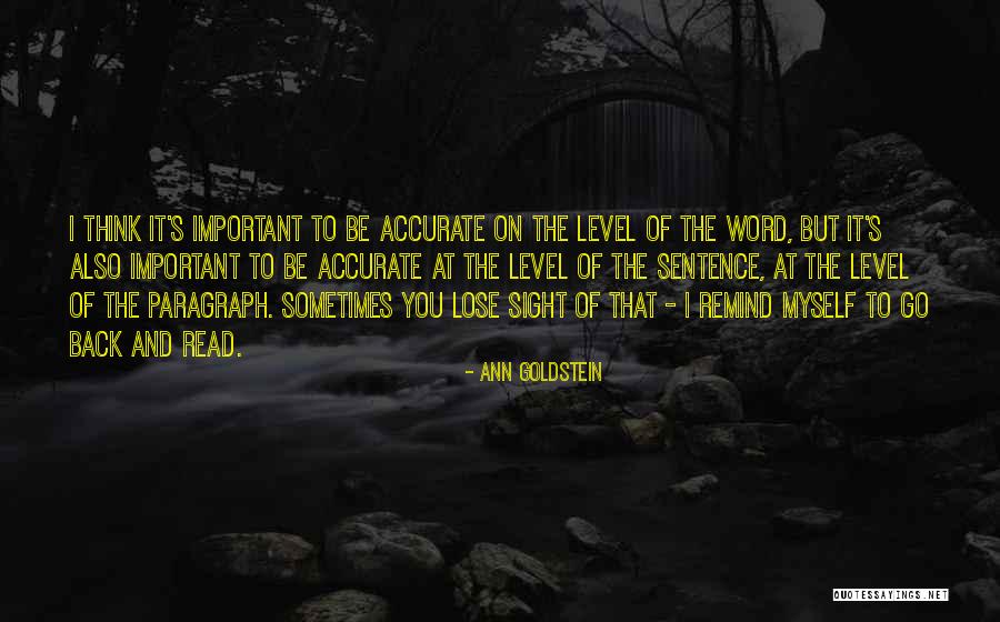 Sentence To Paragraph Quotes By Ann Goldstein Sentence To Paragraph Quotes By Ann Goldstein