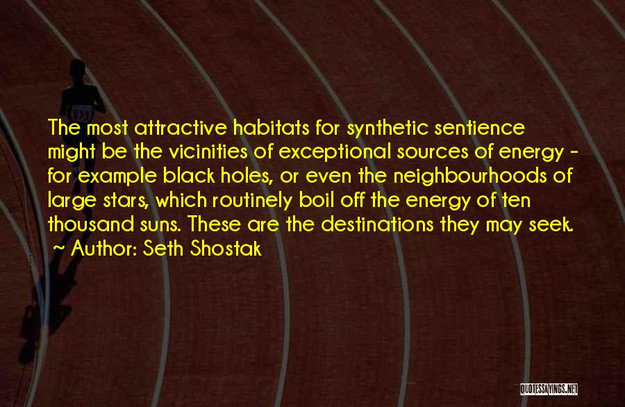 Sentience Quotes By Seth Shostak