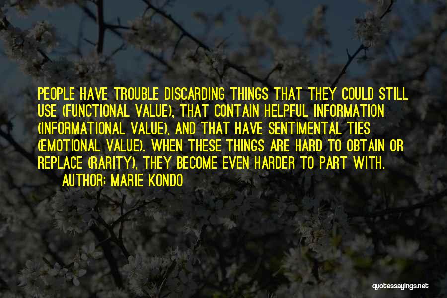 Sentimental Value Quotes By Marie Kondo